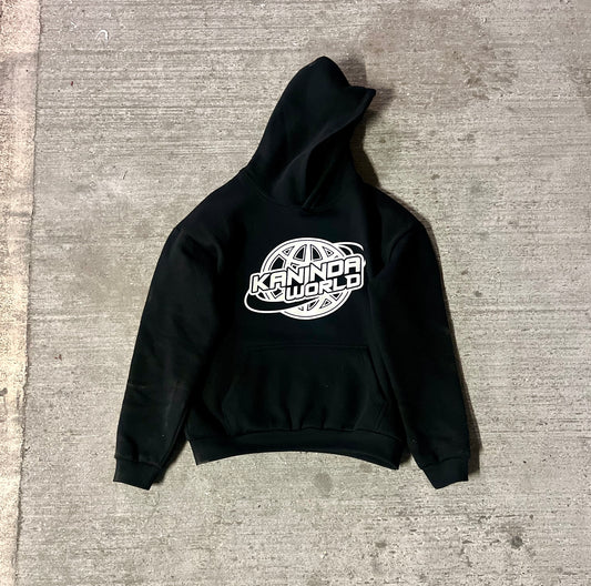 KANINDA WORLD BLACK HOODIE